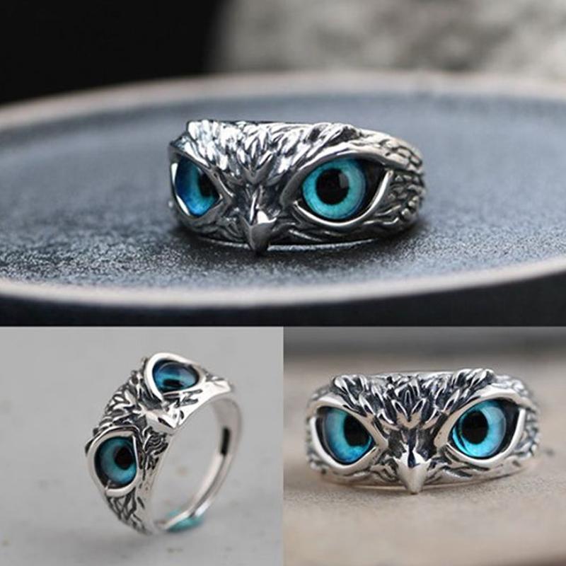 Lifesparking™Demon Eye Owl Ring Adjustable