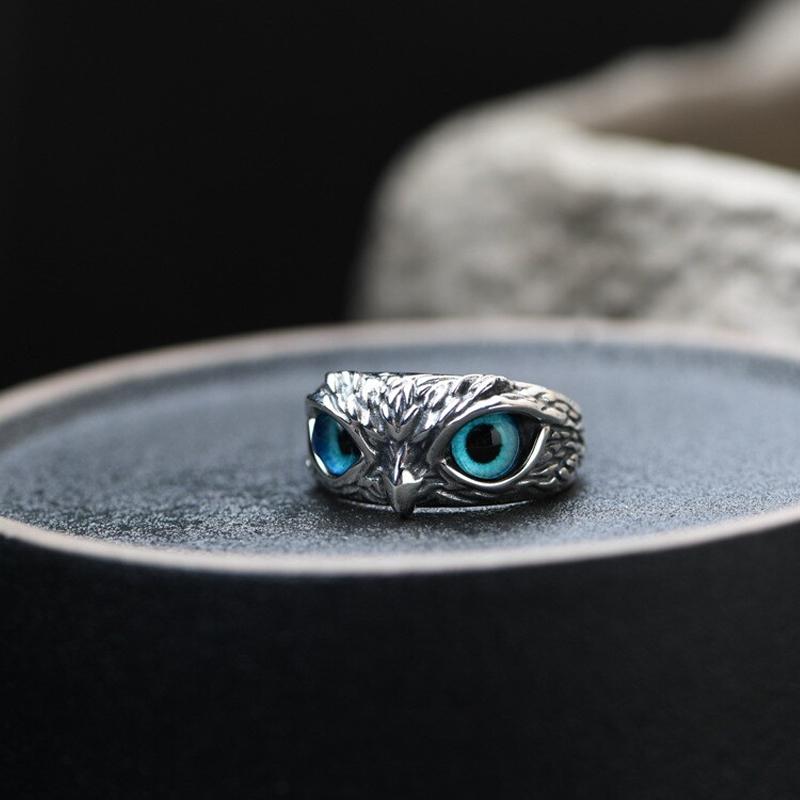 Lifesparking™Demon Eye Owl Ring Adjustable
